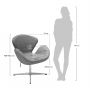   BRADEX HOME SWAN STYLE CHAIR (Enzo 260)